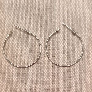 Elegant Silver Hoop Earrings